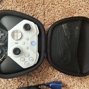 Xbox series s with series controller and headset